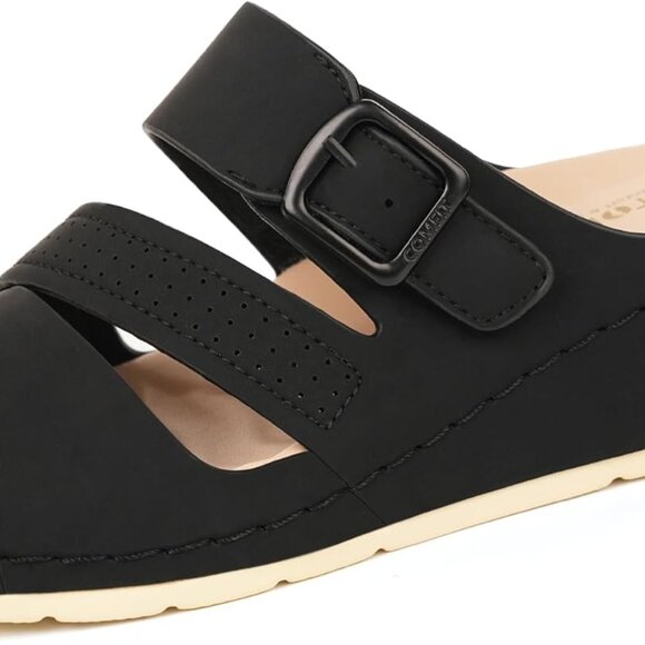 Women Orthopedic Comfort Slides Support Sandals Casual Urban Durable - Picture 1 of 7